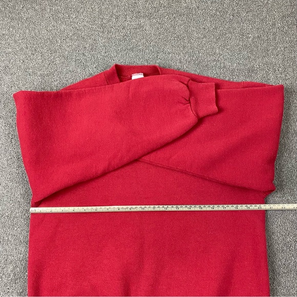 Vintage Russell Athletic Made In USA Red Crewneck Pullover Sweatshirt Adult M - Picture 9 of 9